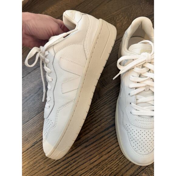 Veja V-90 Sneakers Women's Sz 10 Leather White $190 EUC - Picture 12 of 14